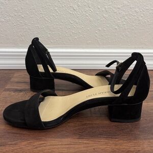Perfect Block Sandal 30, Black Suede, Size 38